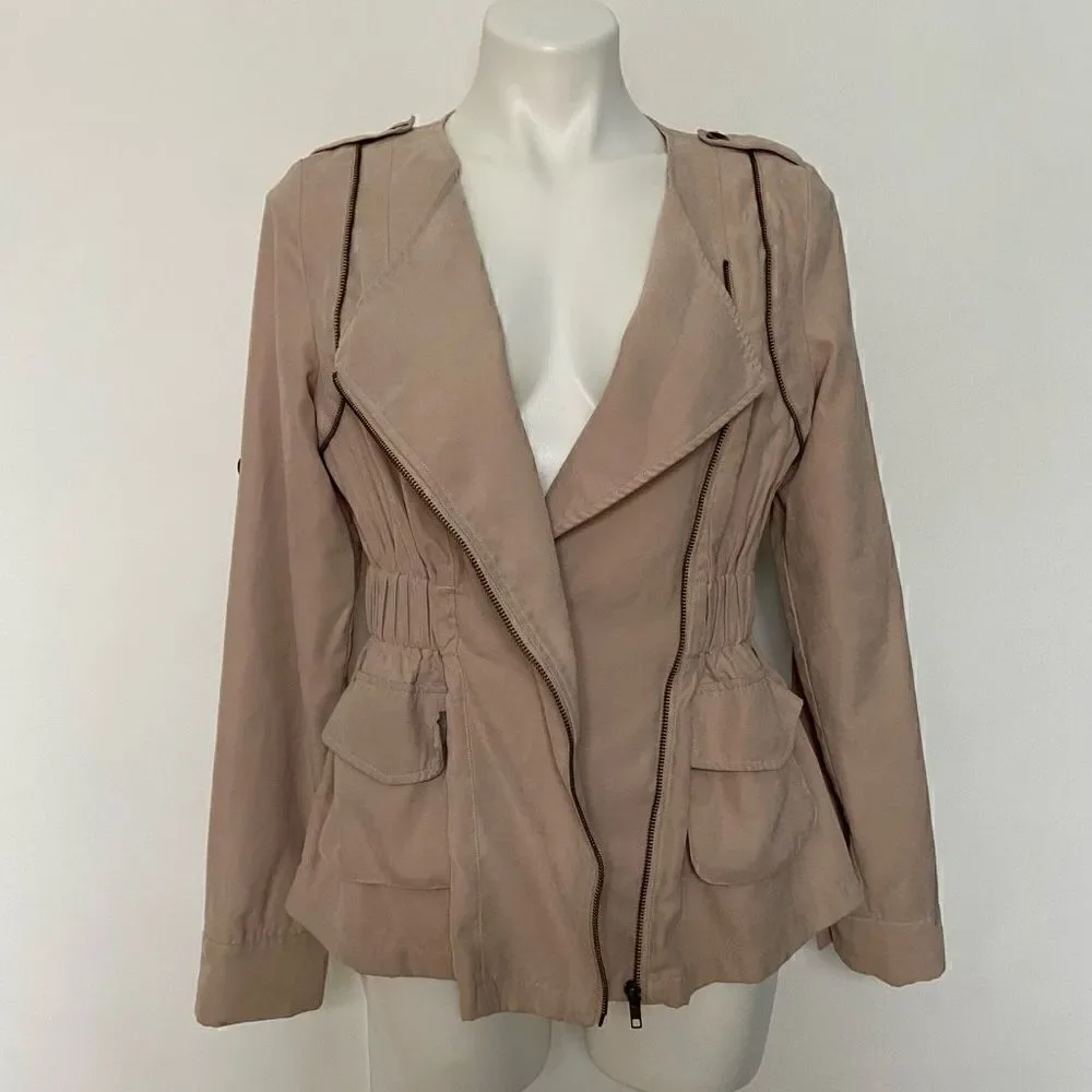 Miami asymmetrical anorak jacket
